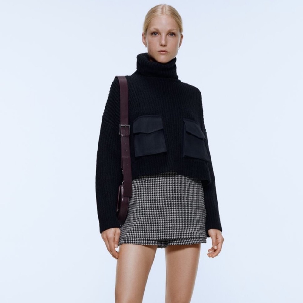 Zara Houndstooth Skort